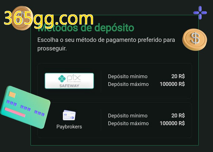 O cassino 365gg.combet oferece uma grande variedade de métodos de pagamento