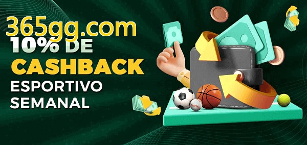 10% de bônus de cashback na 365gg.com